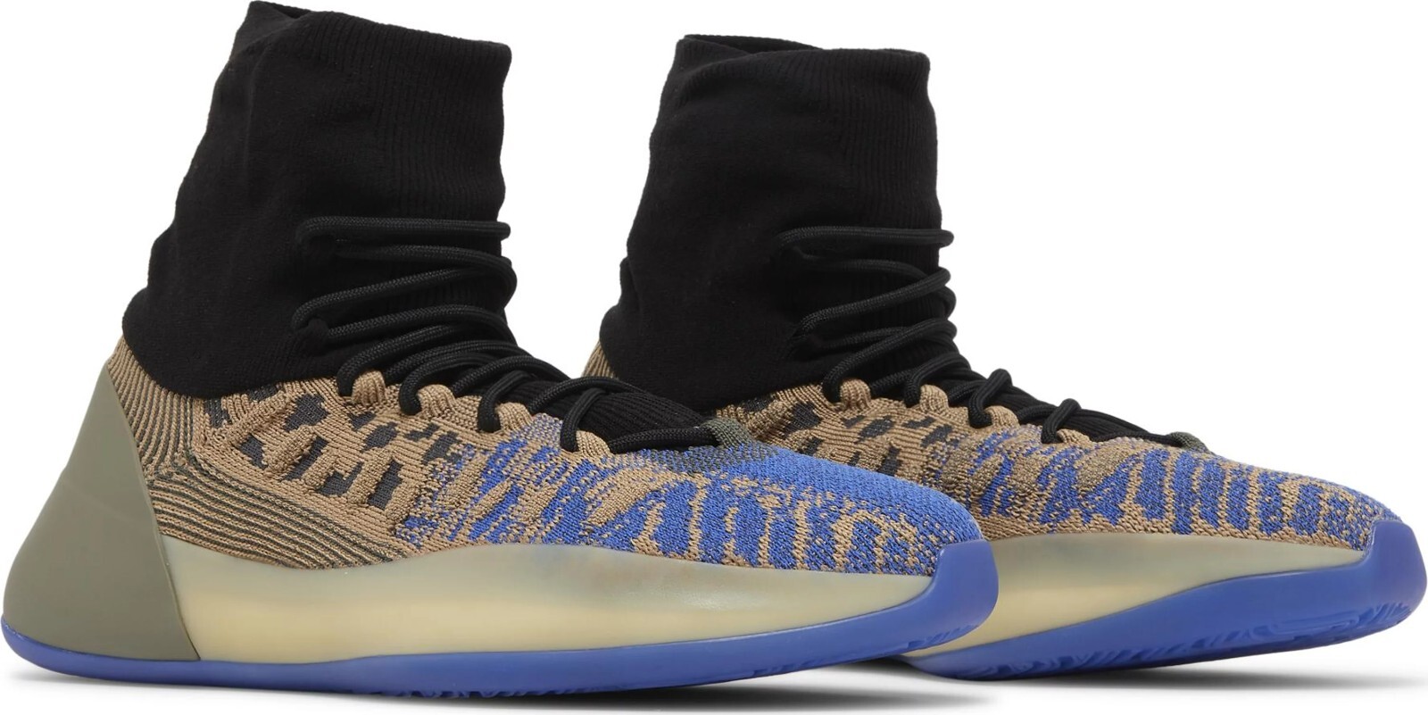 yeezy black & blue yzy bsktbl sneakers